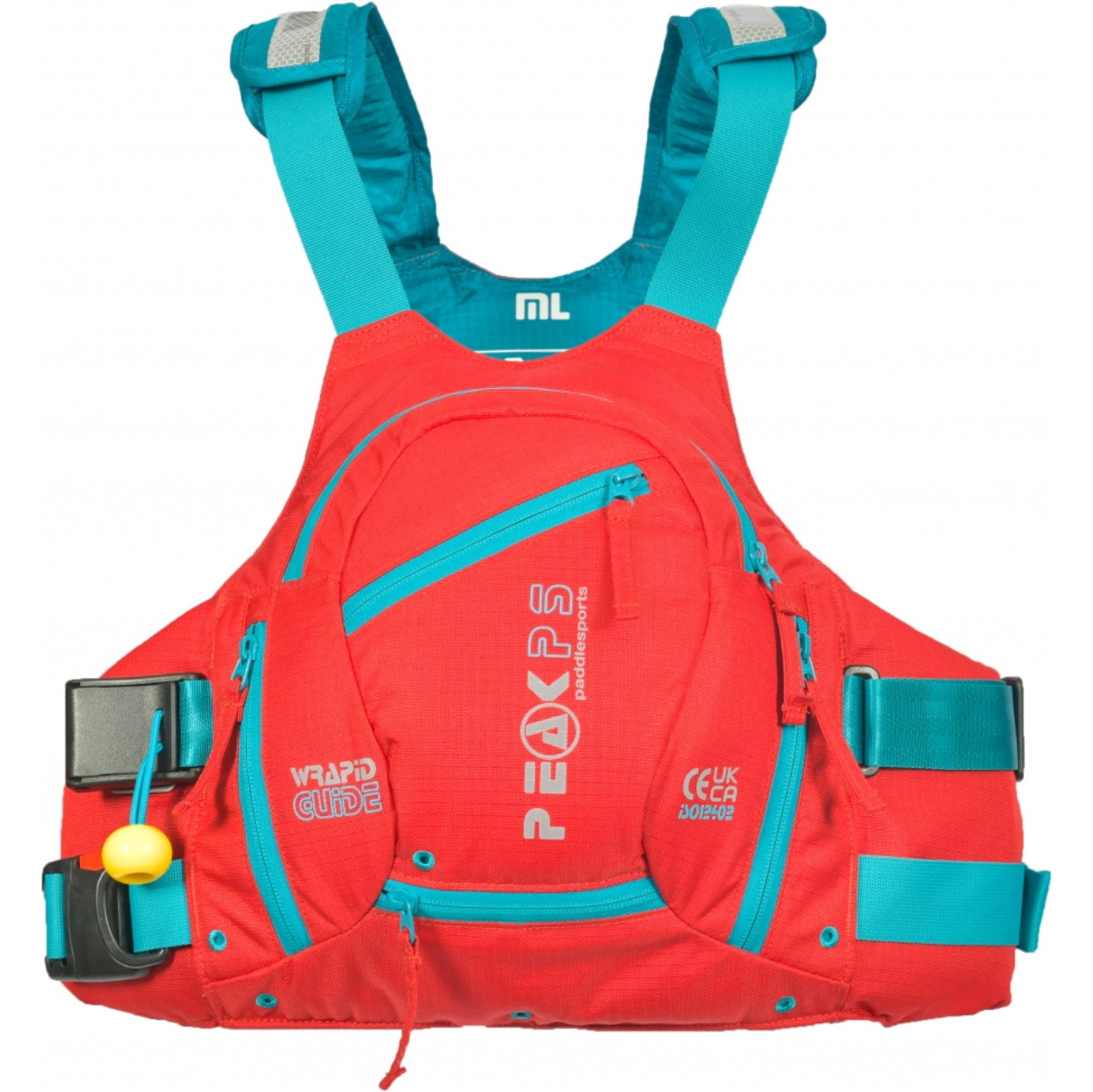 2026 Peak PS Dames Wrapid Gids Drijfhulp PFD W26WG-RED - Rood / Blue